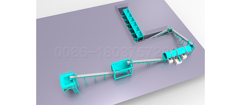 NPK fertilizer blending line